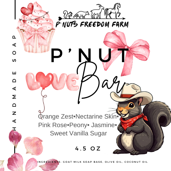 P’Nuts Love Bar Goat Milk Soap (Limited Edition)