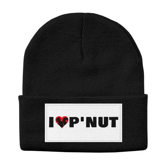 Solid Knit Beanie -  I ❤️ P'NUT